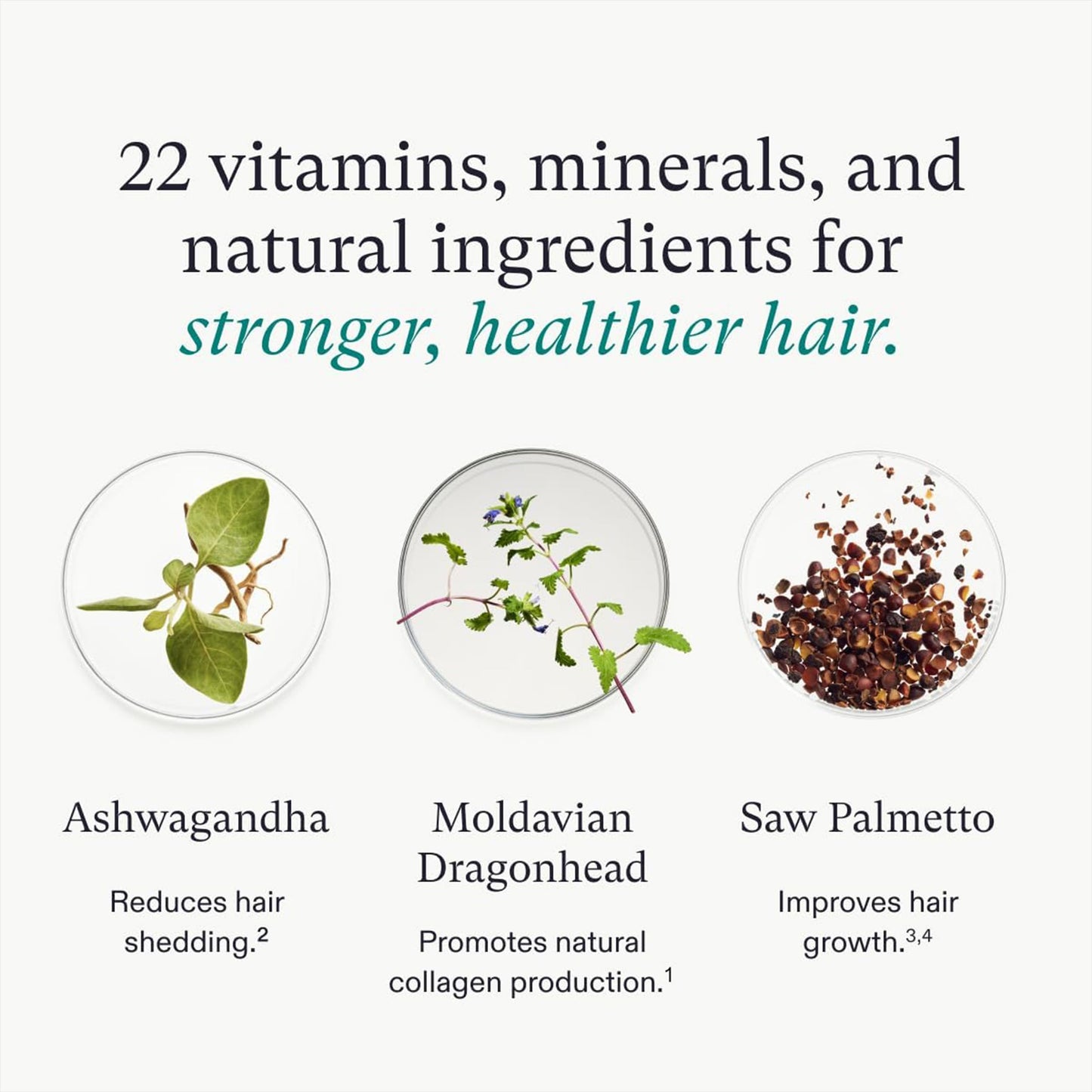 Nutrafol Women's Vegan Hair Growth Supplements, Plant-based, For Women 18-44 Years Old, Clinically Tested for Visibly Thicker, Stronger Hair, Dermatologist Recommended - 1 Month Supply