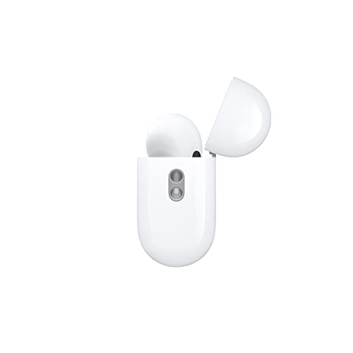 Apple AirPods Pro (2nd Generation) Wireless Ear Buds with USB-C Charging, Up to 2X More Active Noise Cancelling Bluetooth Headphones, Transparency Mode, Adaptive Audio, Personalized Spatial Audio