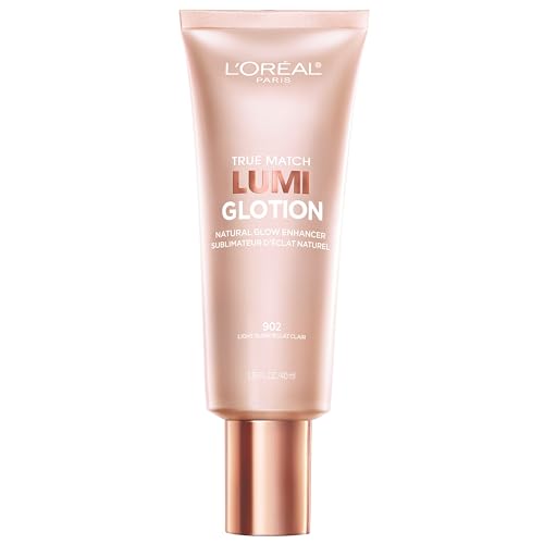 L'Oreal Paris Makeup True Match Lumi Glotion, Natural Glow Enhancer, Illuminator Highlighter Skin Tint, for an All Day Radiant Glow, Light, 1.35 Ounces