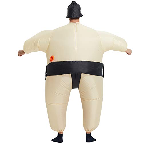 TOLOCO Inflatable Costume for Adults Sumo Wrestler Inflatable Costume, Sumo Costume, Inflatable Halloween Costumes, Blow up Costume Adults Inflatable Costumes