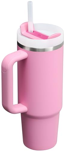 Stanley Quencher H2.0 FlowState Stainless Steel Vacuum Insulated Tumbler with Lid and Straw for Water, Iced Tea or Coffee, Smoothie and More, Peony, 30oz