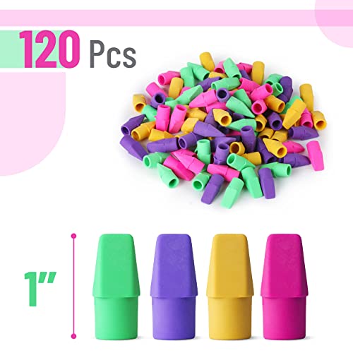 Mr. Pen Erasers for Pencils, 120 Pack, Pencil Top Erasers, Eraser Caps, Kids, Cap Tops, Topper Erasers. Ereaser