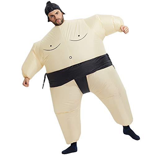 TOLOCO Inflatable Costume for Adults Sumo Wrestler Inflatable Costume, Sumo Costume, Inflatable Halloween Costumes, Blow up Costume Adults Inflatable Costumes