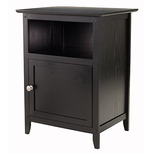 Winsome Wood Henry Accent Table, Black, 19 inches