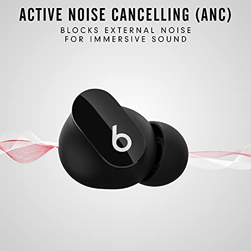 beats Studio Buds - True Wireless Noise Cancelling Earbuds - Compatible with Apple & Android, Built-in Microphone, IPX4 Rating, Sweat Resistant Earphones, Class 1 Bluetooth Headphones - Black