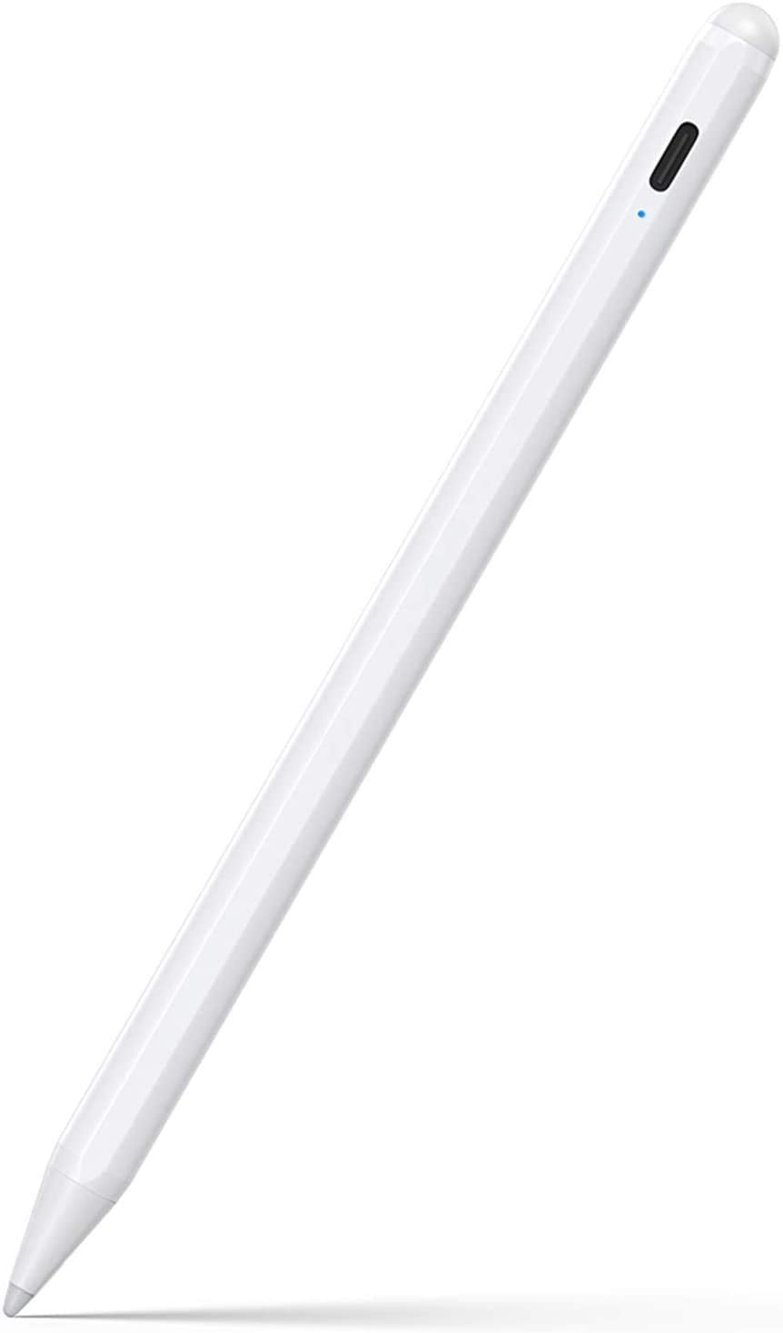 Stylus Pen for iPad 9th&10th Generation-2X Fast Charge Active Pencil Compatible with 2018-2024 Apple iPad Pro 11"/12.9"/M4, iPad Air 3/4/5/M2, iPad 6-10, iPad Mini 5/6 Gen-White