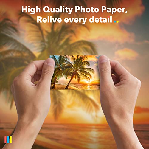 Liene Zink Photo Paper 2x3″, Liene Premium Photo Printer Paper (50 Sheets) w/Adhesive Back, Waterproof, Smudge Proof, Tear Proof, Instant Photo Paper Compatible w/Liene 2x3″ Photo Printer Scrapbook