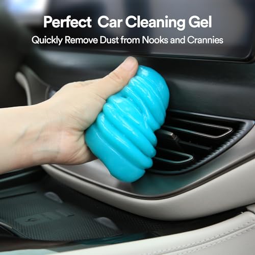 PULIDIKI Car Cleaning Gel Universal Detailing Kit Automotive Dust Car Crevice Cleaner Slime Auto Air Vent Interior Detail Removal for Car Putty Cleaning Keyboard Cleaner Car Accessories Blue