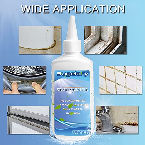 Sugelary Home Remover Gel, Household Cleaner for Washing Machine, Refrigerator Strips, Grout Cleaner Best for Home Sink, Kitchen, Showers