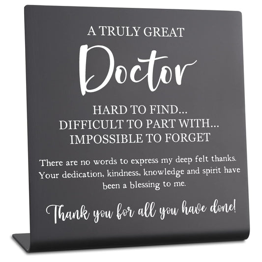 Thank You Gifts for Doctor Retirement Gifts for Doctors Doctor Gifts Appreciation Gifts for Doctors Desk Cubicle Décor Keepsake for Colleagues Women Desk Sign for Home Office Accessories Vsk56