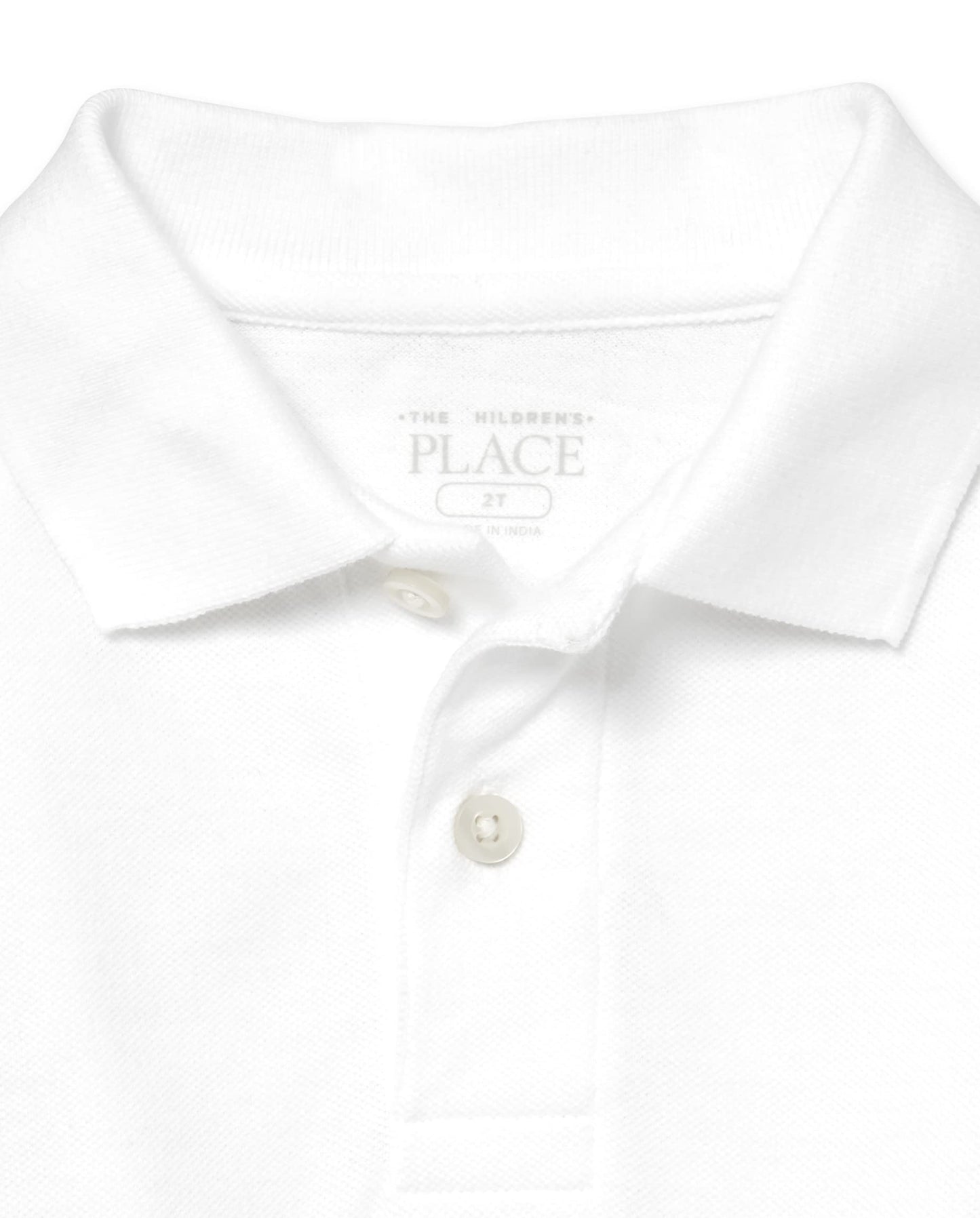 The Children's Place Baby Boys and Toddler Boys Short Sleeve Pique Polo, White, 4T