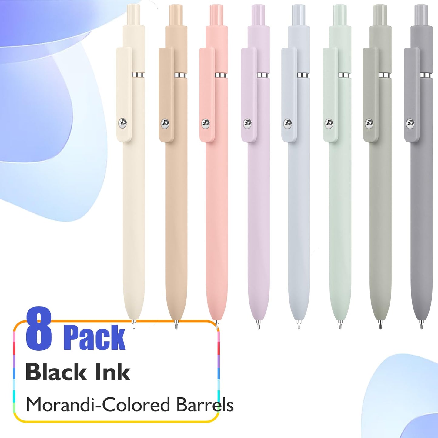 Vanhench School Supplies Aesthetic Gel Pens, 0.5mm Fine Point Black Cute Pens Office Desk Accessories, Japanese Stationary Home Work Essentials Nurse School Supplies, Teen Girl Gifts Birthday Gifts