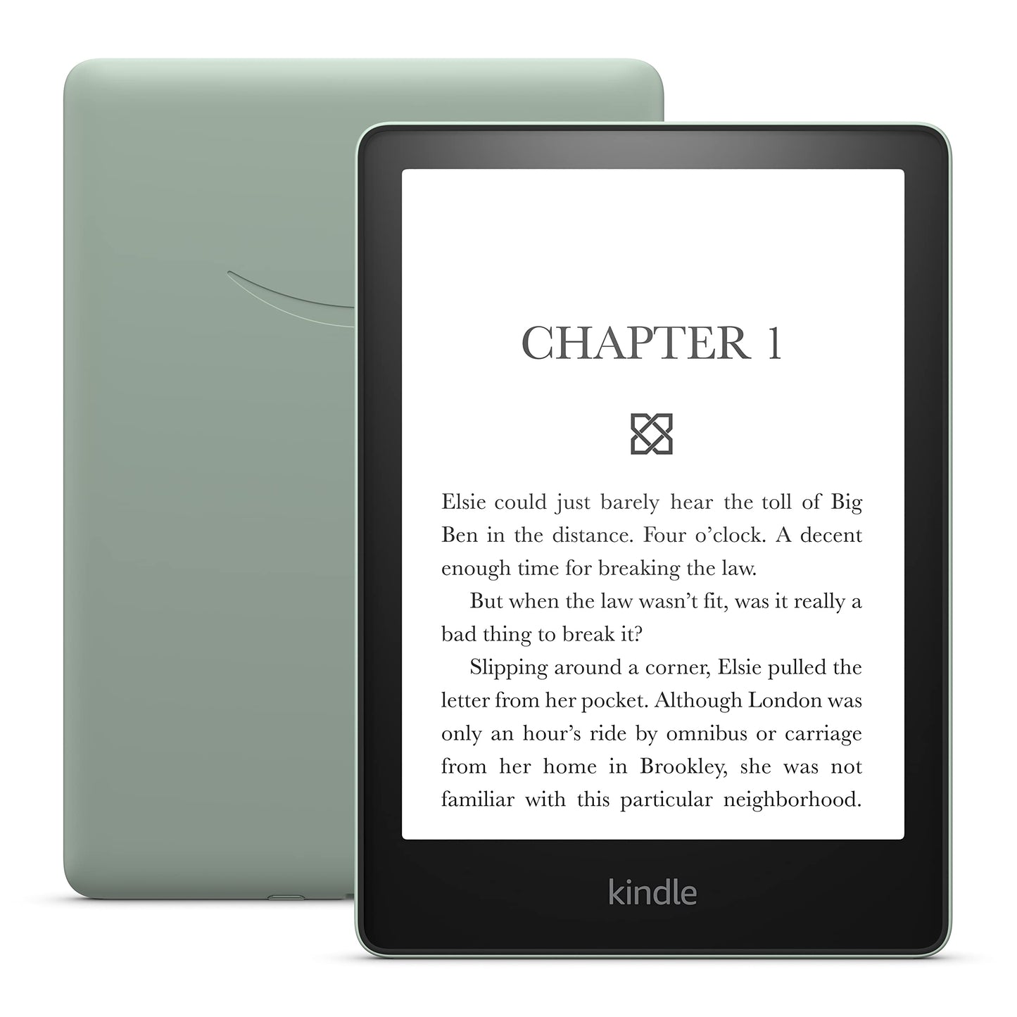 Amazon Kindle Paperwhite (16 GB) – Now with a larger display, adjustable warm light, increased battery life, and faster page turns – Agave Green