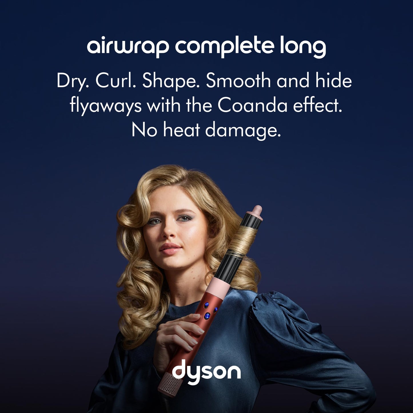 Dyson Special edition Airwrap™ Complete long multi-styler in Strawberry bronze and blush pink with Detangling comb