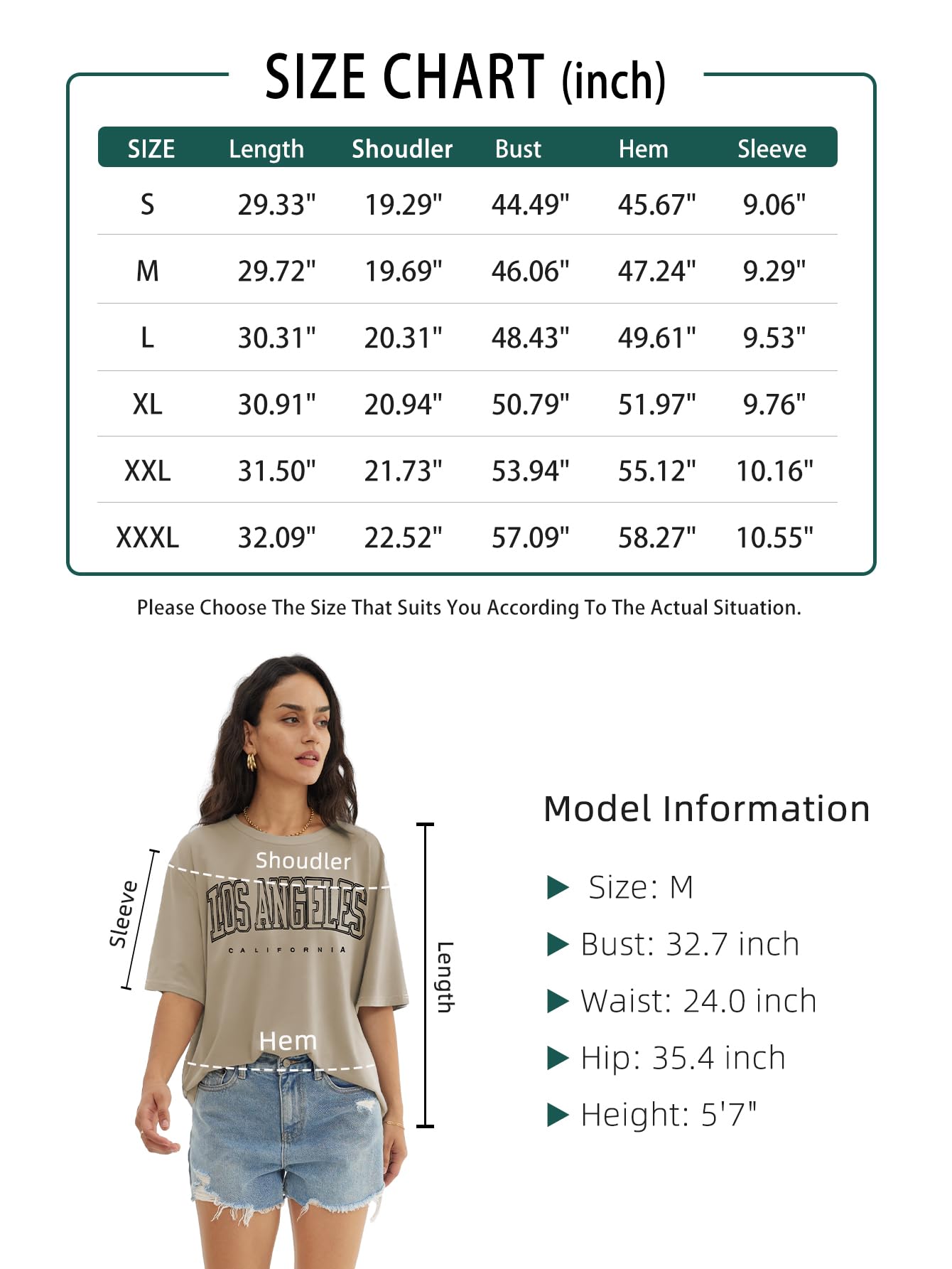 ATHMILE Womens Oversized T Shirts Loose Fit Crewneck Short Sleeve Tops Summer Casual Blouse Y2K 2024 Basic Tee Black