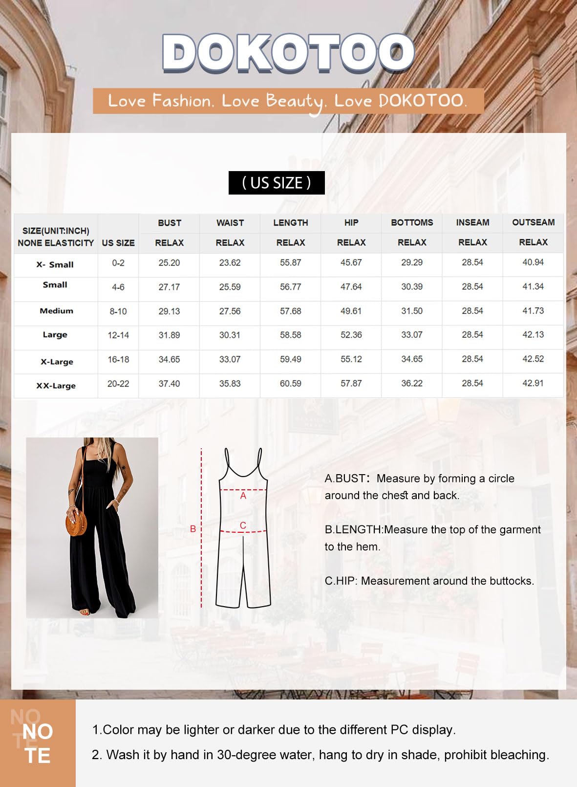 Dokotoo Loose Jumpsuits for Women Overalls Oversized Solid Color Wide Leg One Piece Sleeveless jumpsuit Long Pant Romper with Pockets 2024 Fashion Black Large