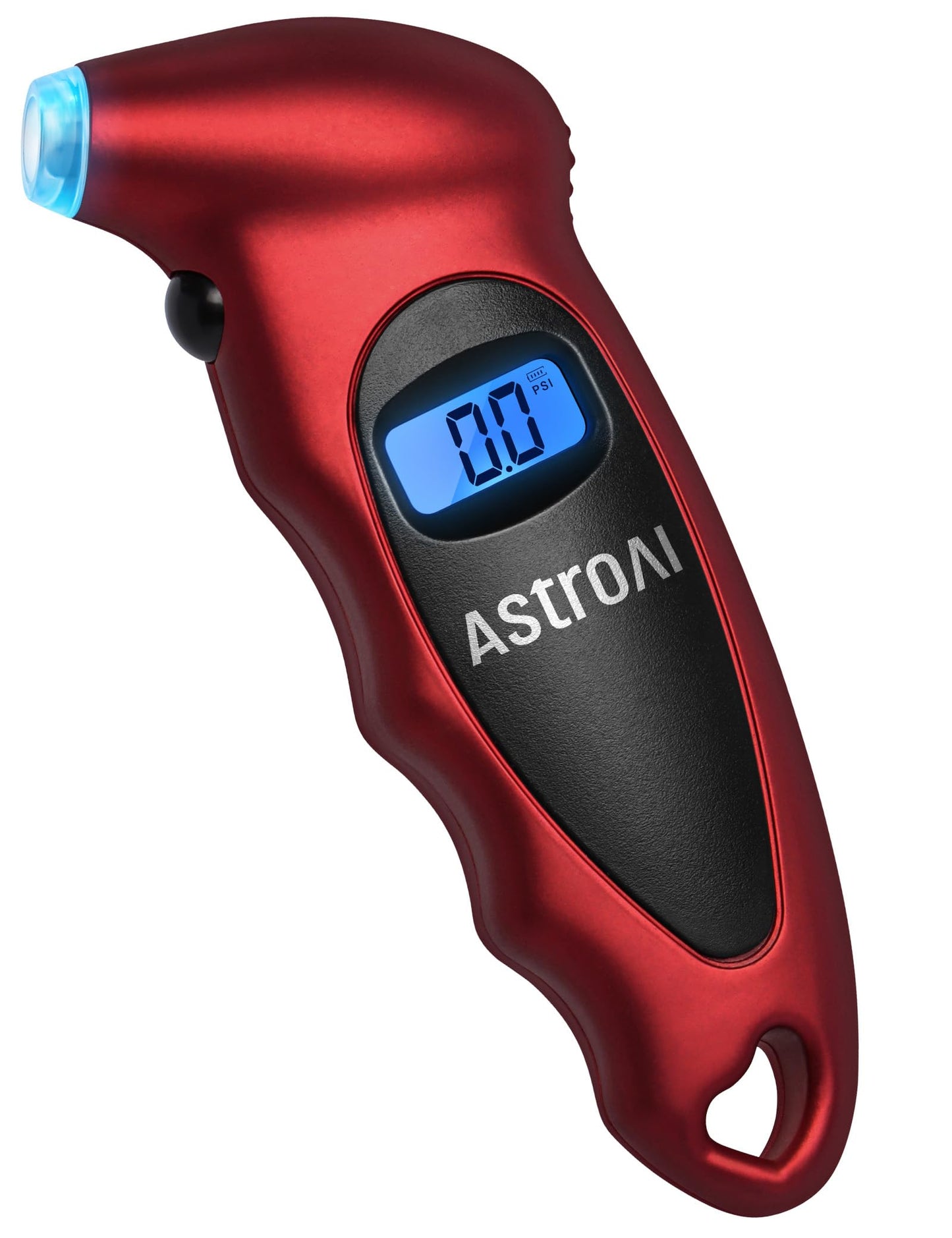 AstroAI Tire Pressure Gauge Digital 0-150PSI (Accurate in 0.1 Increments), 4 Units for Car Truck Bicycle with Backlight LCD and Presta Valve Adaptor, Red