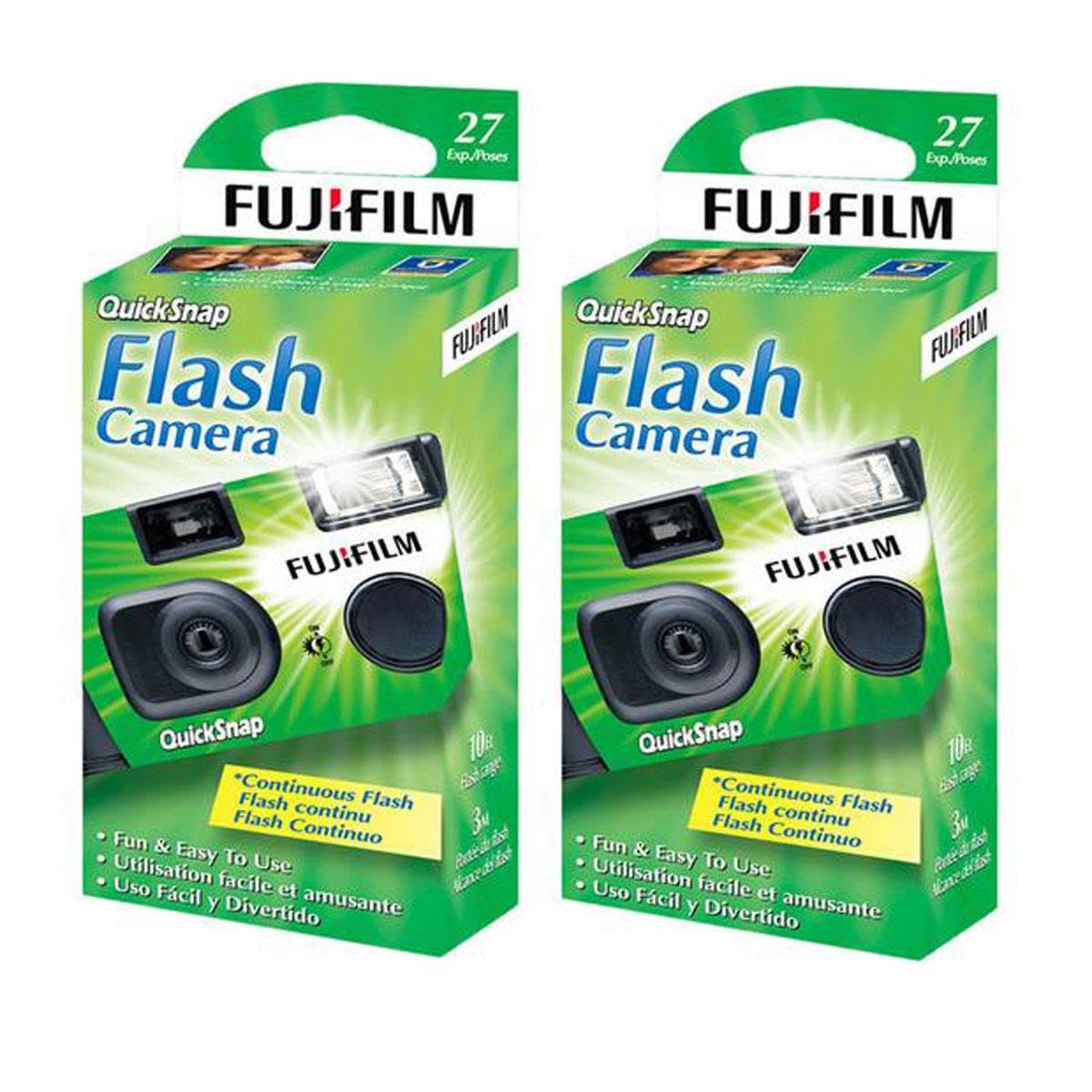 Fujifilm QuickSnap Flash 400 One-Time-Use Camera - 2 Pack
