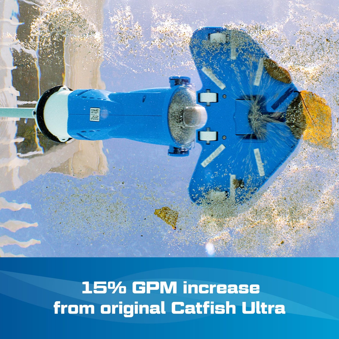 POOL BLASTER Catfish Ultra (Gen 2) Cordless Pool Vacuum, Increased Power & Capacity, Rechargeable, Manual, Battery-Powered, Swimming Pool Cleaner Ideal for Inground & Above Ground Pools, by Water Tech