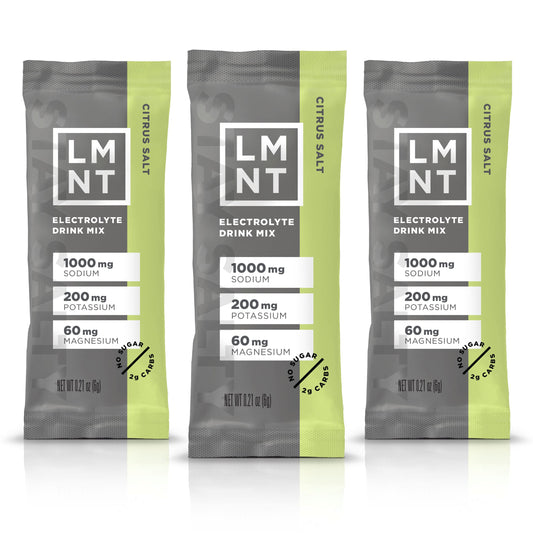 LMNT Zero Sugar Electrolytes - Citrus Salt | Drink Mix | 30 Count